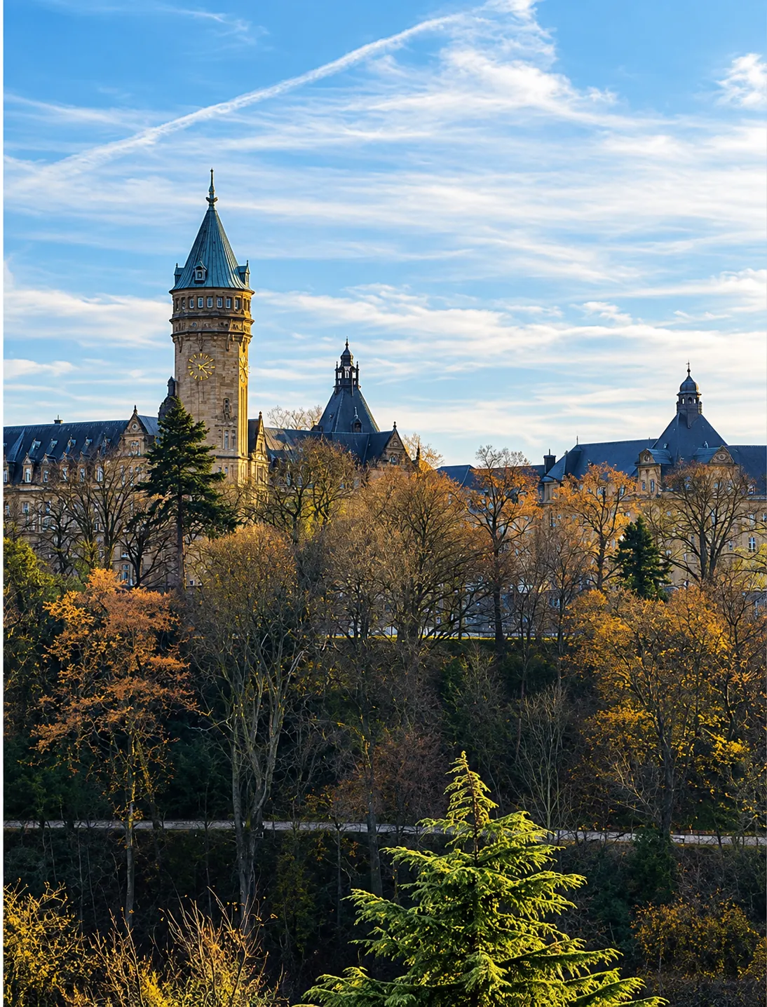 Dinant and Luxembourg private day tour from Brussels: castle in the autumn forest